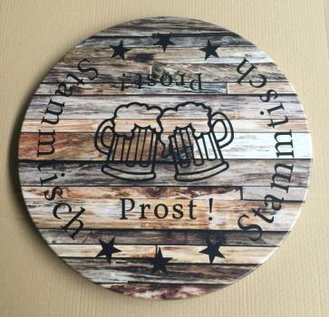 Logotischplatten rund 60 cm